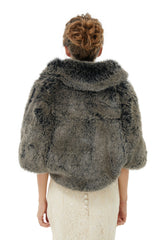 Amey - Winter Faux Fur Wedding Wrap-showprettydress