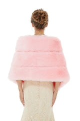 Daisy - Winter Faux Fur Wedding Wrap-showprettydress