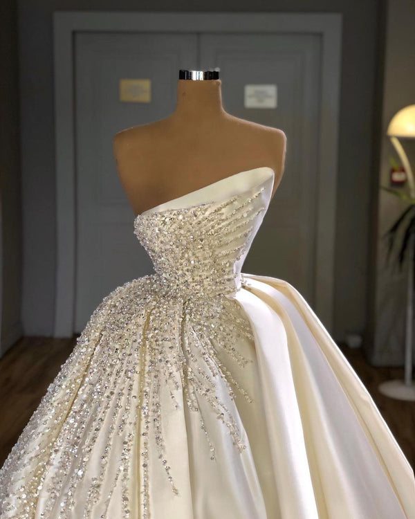 Designer Ball Gown Wedding Dress With Crystals Online-showprettydress