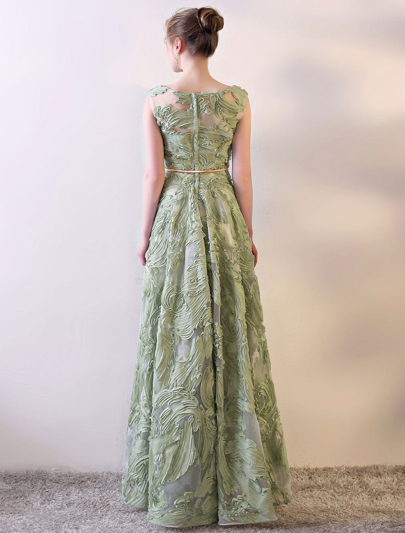 Sage Green Floor Length Dress