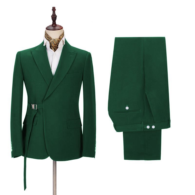 Elegant Green Slim Fit Fashion Men Suits Online for Prom-showprettydress