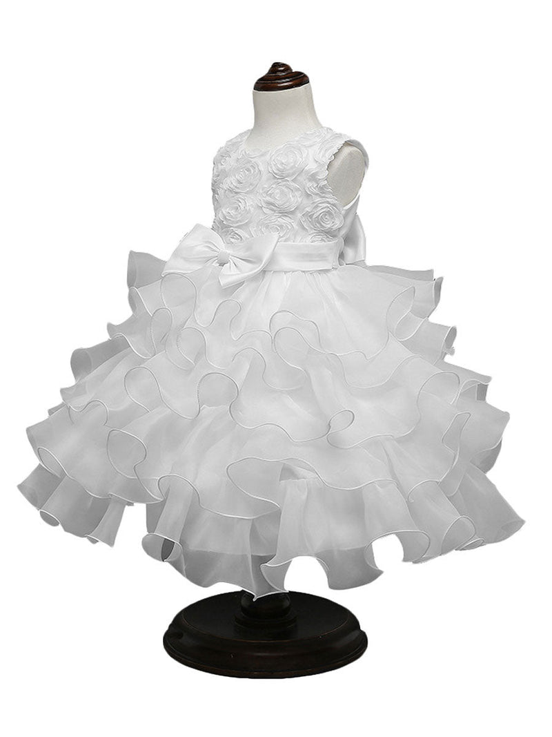 Jewel Neck Sleeveless Ouganza Kids Social Party Dresses-showprettydress