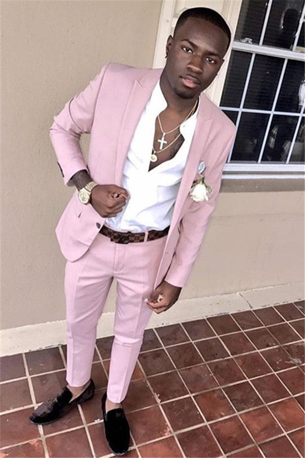 Pink Men Suit Online Two Pieces Best Sale Prom Suit Online-showprettydress